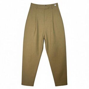 & Other Stories Beige Pleated Trousers with Darts Size 6